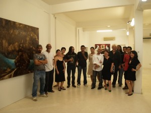 The participating artists, Tara Sosrowardoyo and RogueArt